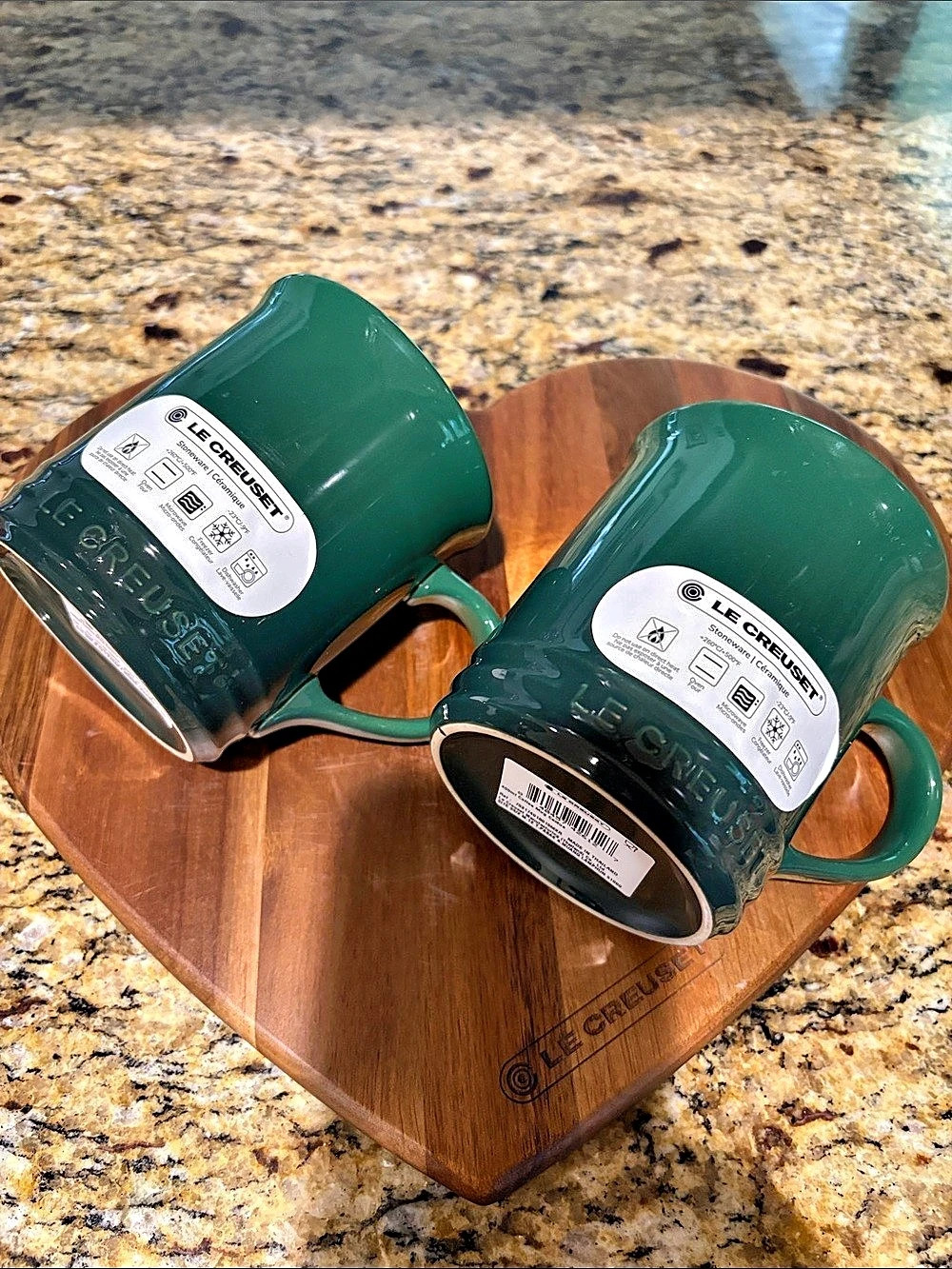 Le Creuset 400 ml Coffee Mug, Set of 2, Cactus